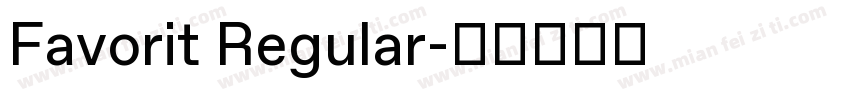 Favorit Regular字体转换